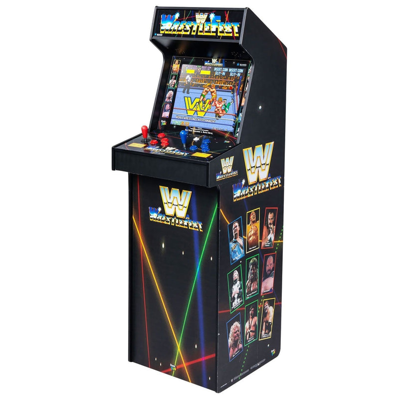 Basic Fun Ultra Series Arcade Classics Deluxe Cabinet for Home, Free Standing Game Machine with 5 Games T7943