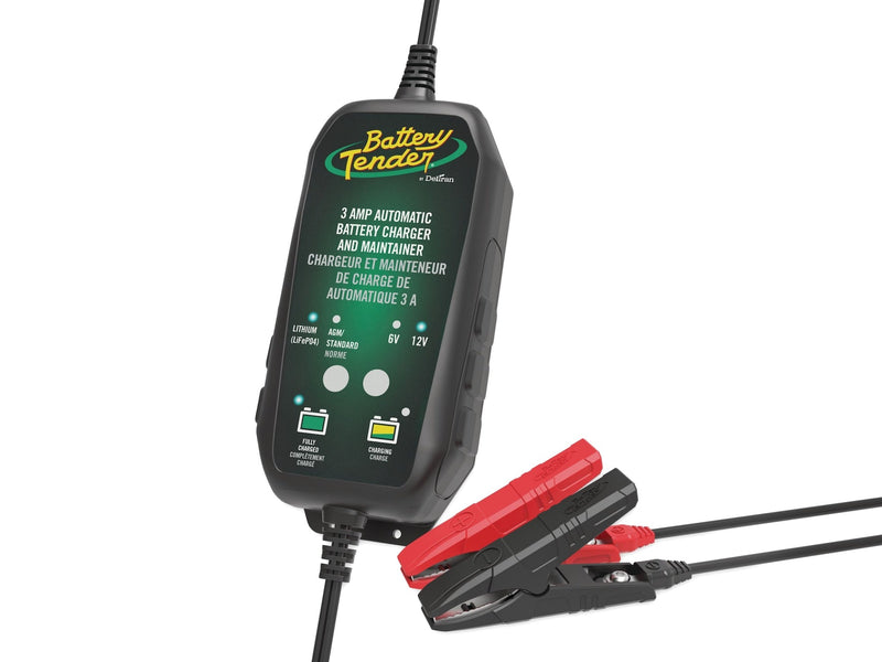 Smart Battery Charger/Maintainer, 3-Amp, 6V/12V Y6445