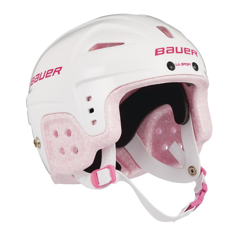 Lil' Sport Hockey Helmet, Youth, White & Pink T5788