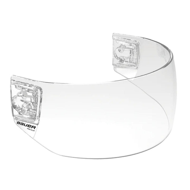 Pro-Clip Straight Hockey Helmet Visor with Clips, Junior/Senior, Clear I4004