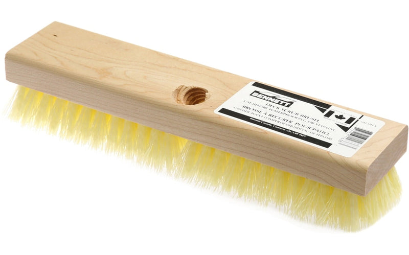 Female Threaded Deck Scrub Brush, 10-in U7454