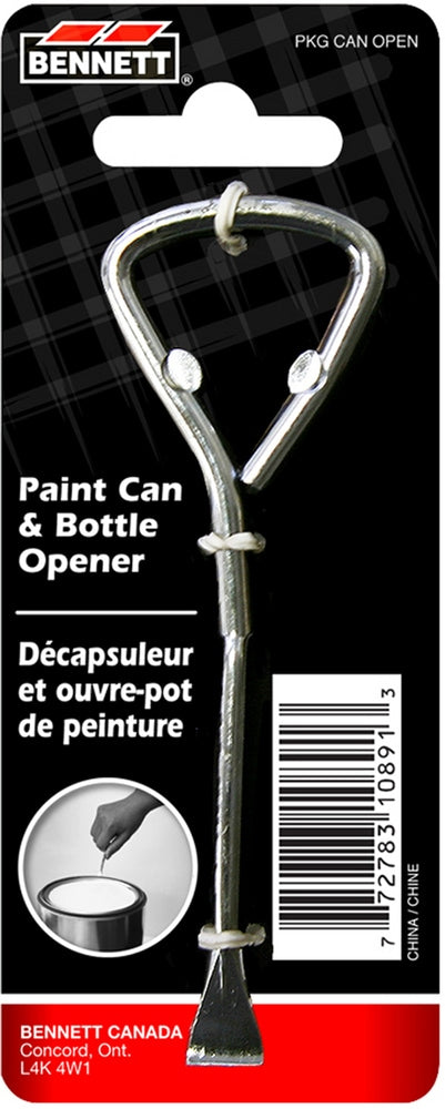 Metal Paint Can & Bottle Opener, Silver A6095
