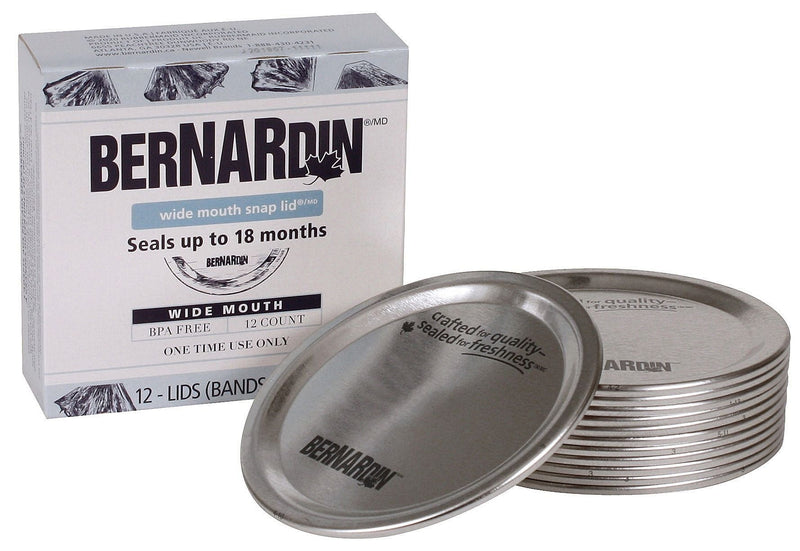 Wide Mouth Replacement Snap Lids for Mason Jars, 12-pk G3875