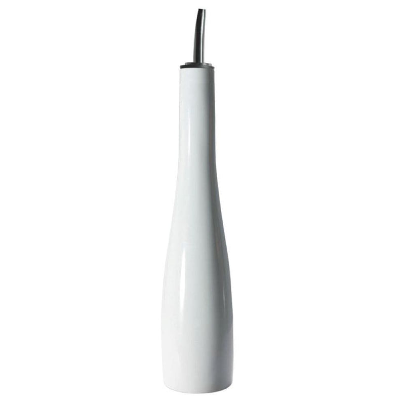 Porcelain Oil Bottle with Pouring Spout, 16-oz, White J4535