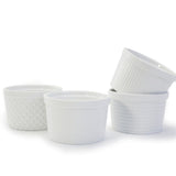 Textured Ramekin Set, 12-oz, White, 4-pc
