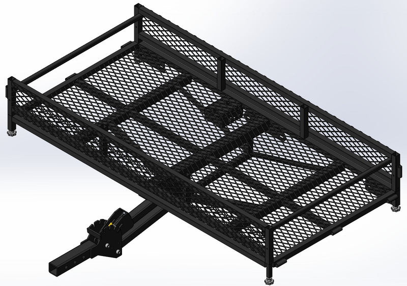 Hitch Mount Adjustable Height Cargo Carrier R6424