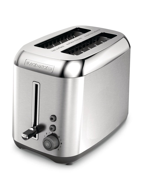Kitchen Tools Extra Wide Slots Toaster with 7 Settings, Stainless Steel, 2-Slices P9187