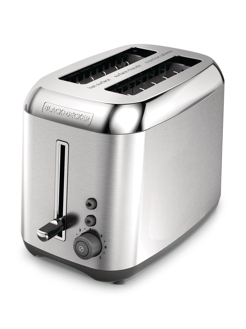 Kitchen Tools Extra Wide Slots Toaster with 7 Settings, Stainless Steel, 2-Slices P9187