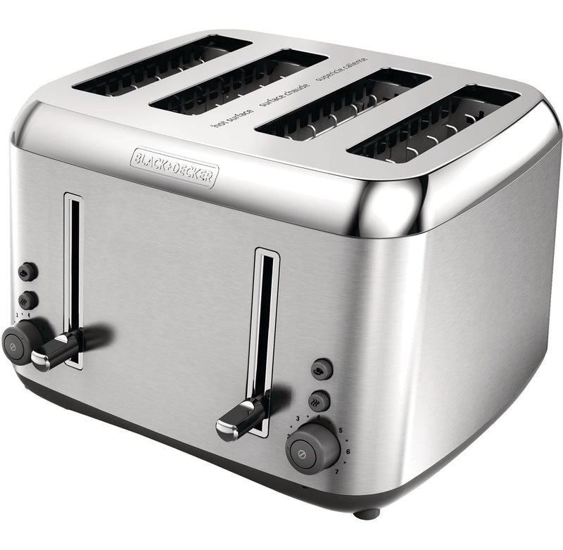 Toaster Kitchen Tools Extra Wide with 7 Settings, Stainless Steel, 4-Slices O1066