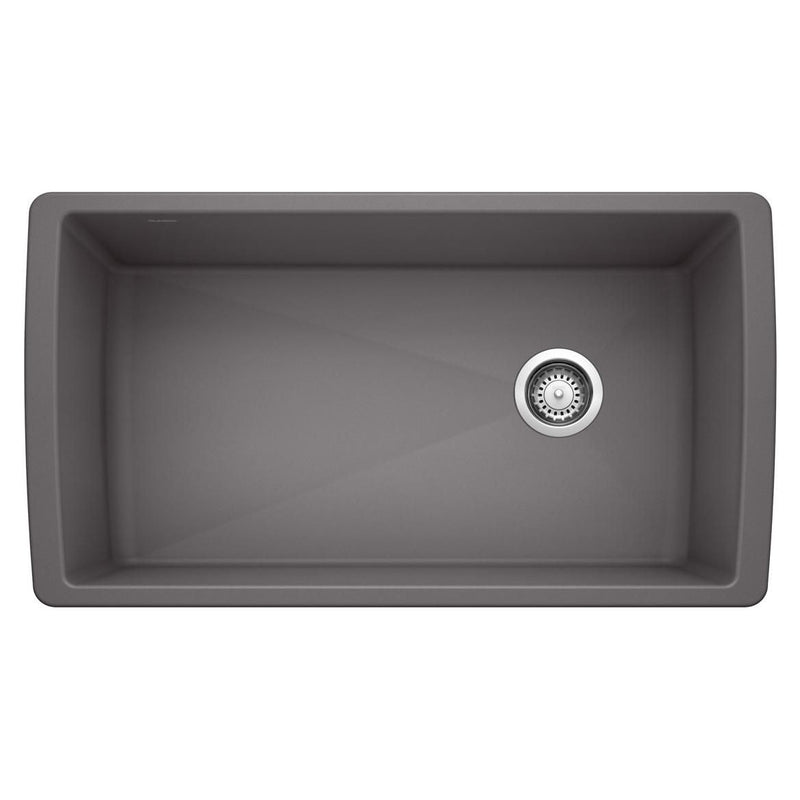 Diamond 33-in Super Single Undermount Kitchen Sink, Cinder Y2278