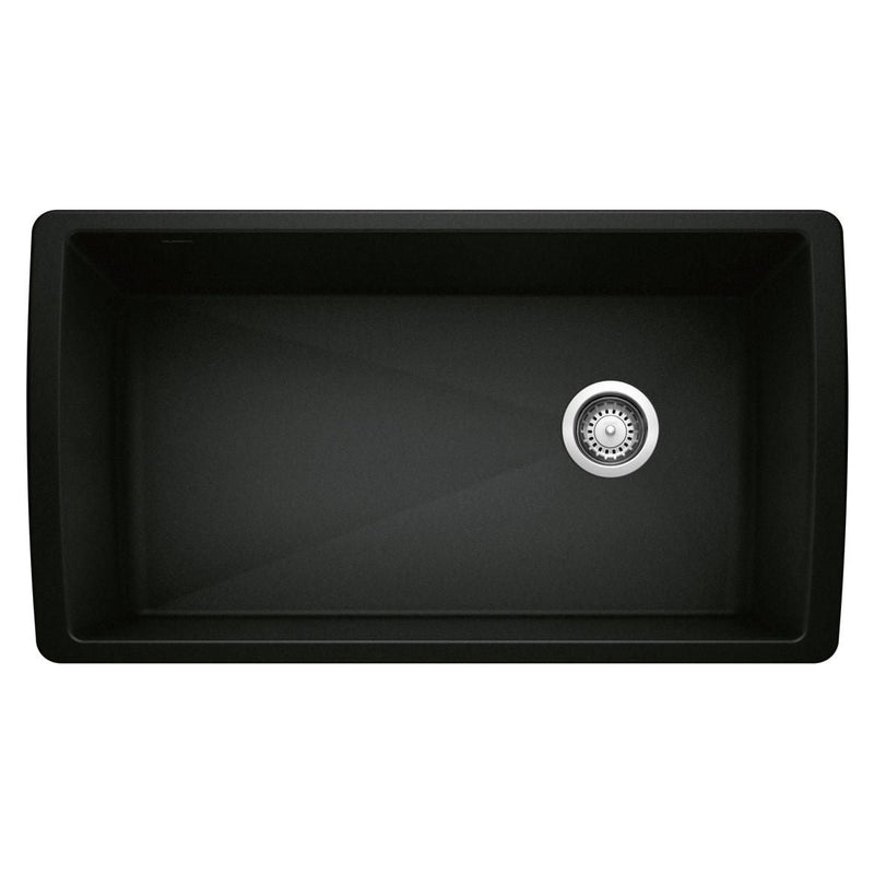 Diamond 33-in Super Single Undermount Kitchen Sink, Coal Black M9382