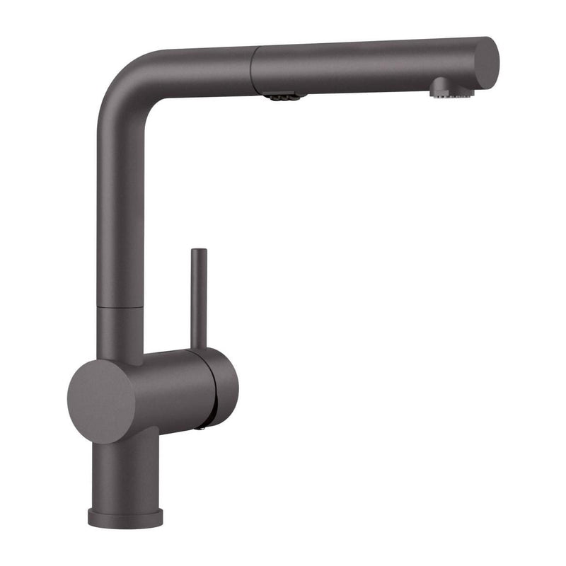 Linus Low Arc Pull-Out Dual-Spray Kitchen Faucet, Cinder K8311
