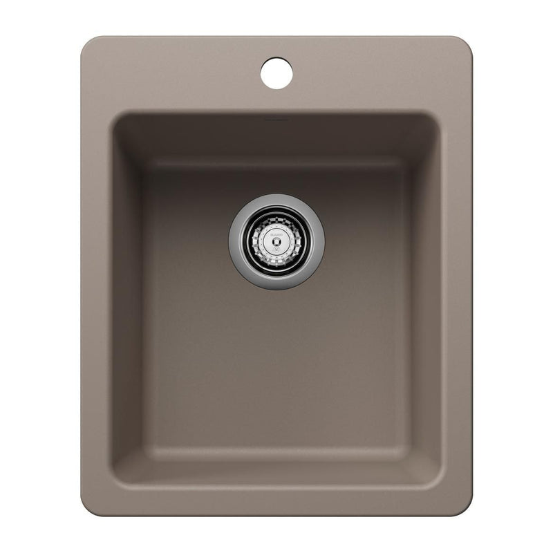Liven 17-in Dual Mount Bar Sink, Truffle J0678