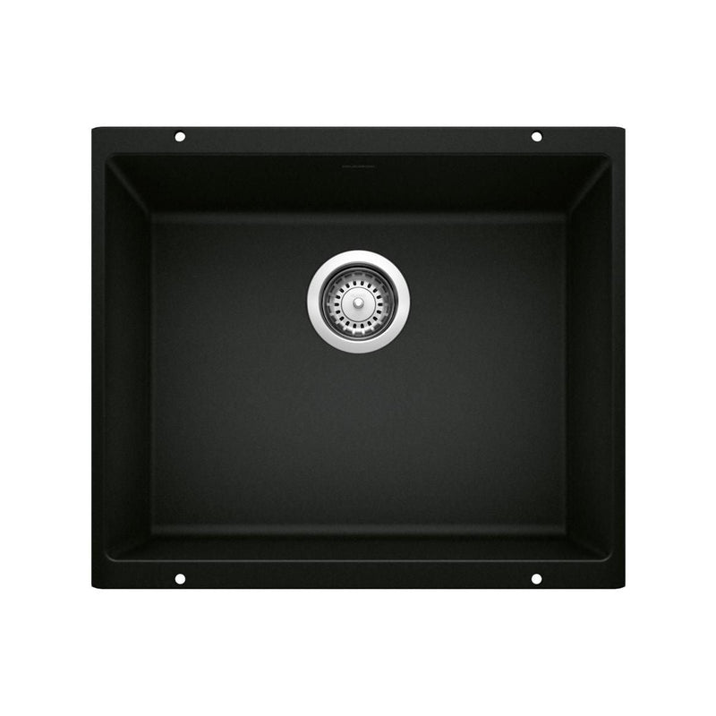 Precis 21-in Single Bowl Undermount Kitchen Sink, Coal Black Q4033