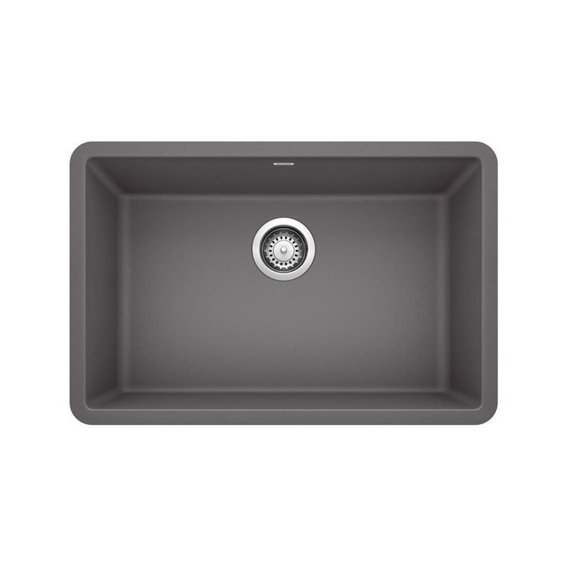 Precis 27-in Single Bowl Undermount Kitchen Sink, Cinder M8880