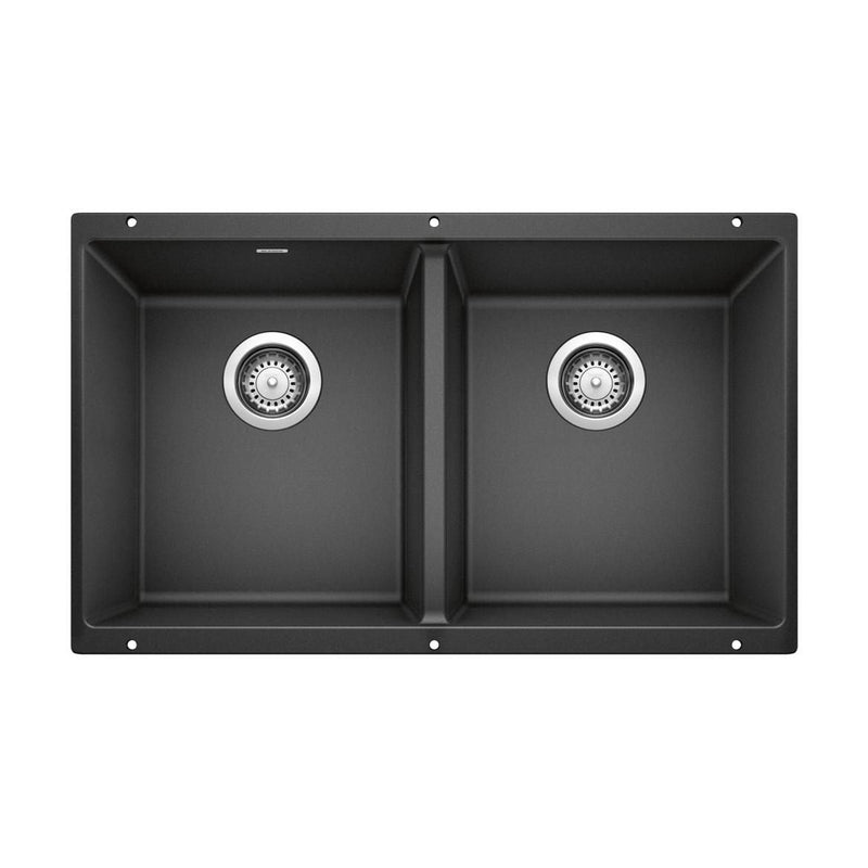 Precis 29-in 50/50 Double Bowl Undermount Kitchen Sink, Anthracite K9340