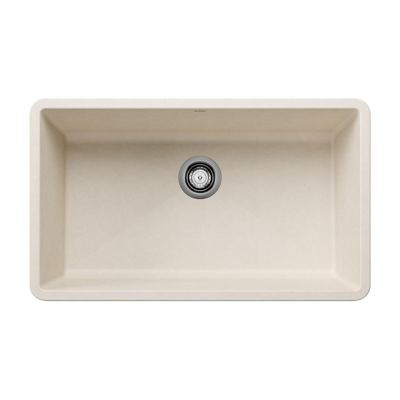 Precis 32-in Super Single Undermount Kitchen Sink, Soft White M5814