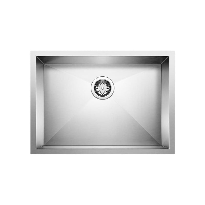 Quatrus R0 25-in Single Bowl Undermount Stainless Steel Kitchen Sink R0488