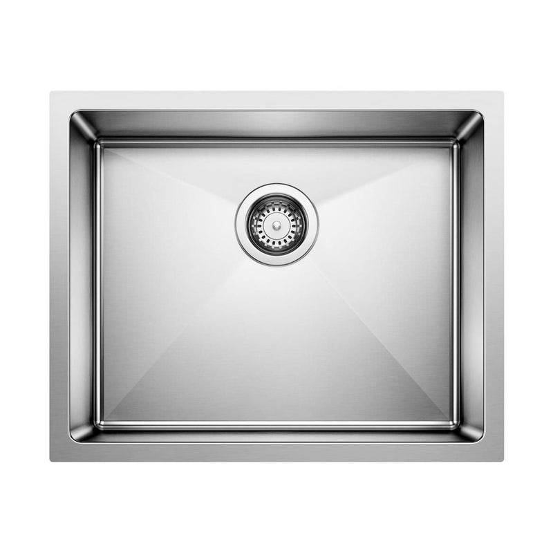 Quatrus R15 22-in Single Bowl Undermount Stainless Steel Kitchen Sink B1570