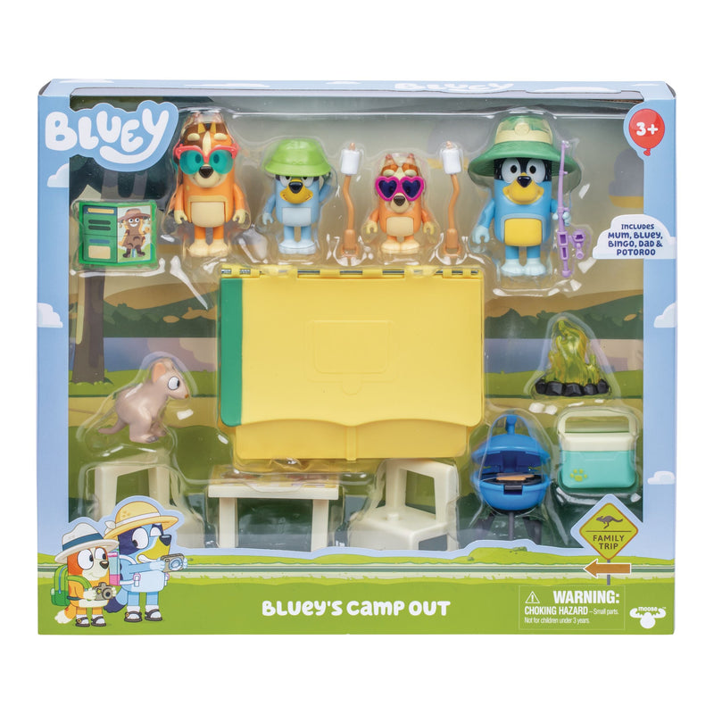 's Camp Out Playset with Figures and Accessories, 15-pc W2290