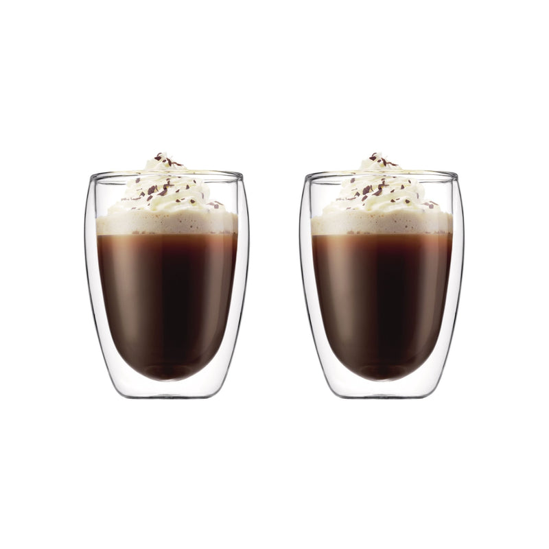 Double Wall Clear Glass Mugs, 11.8-oz, 2-pk F7424