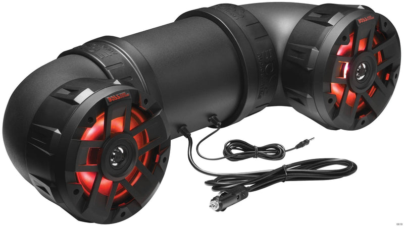 Audio ATV65BRGB All Terrain Powersport Sound System/Speakers, Built-In Amplifier/Wireless for ATV/UTV, Black V7385