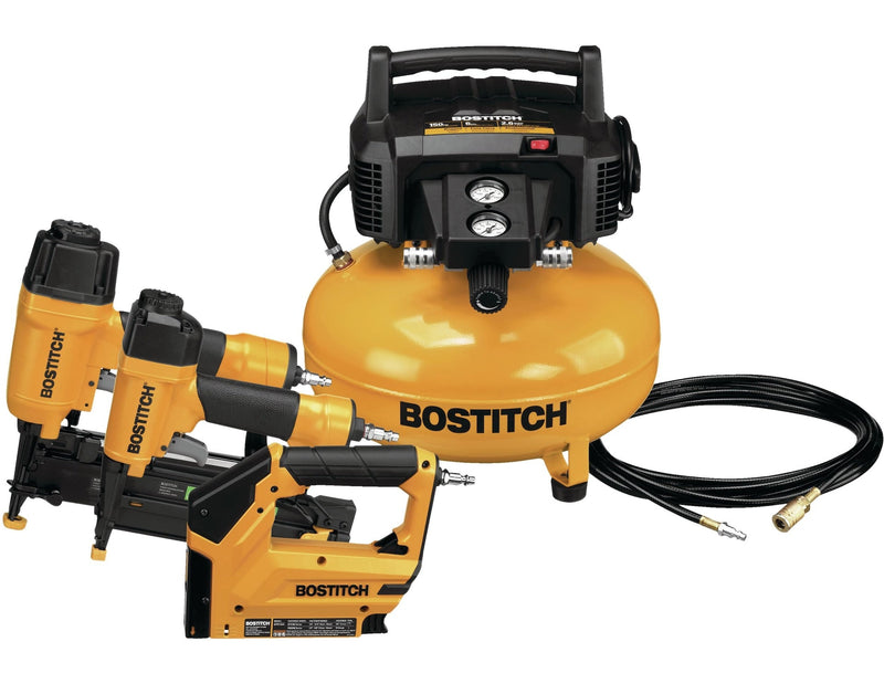 Oil-Free Portable 3-Gun & Pancake Air Compressor Combo Kit, 150-PSI I3623