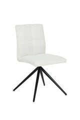 Ethan White Fabric Upholstered Armless Dining Chair, 2-pc