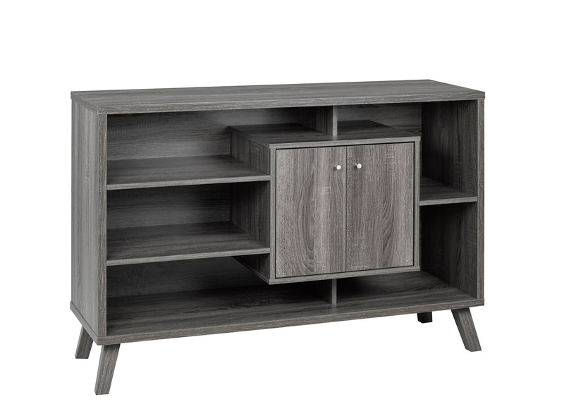 Multi-Tier Wooden Dining Buffet/Server with Storage, Grey X0046