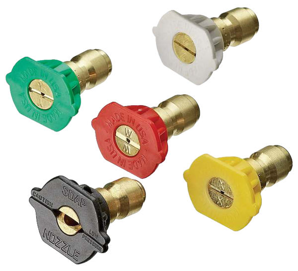 Quick-Connect Spray Nozzle Tips Kit Compatible with 4000 PSI Gas Pressure Washer, 5-pk P2813