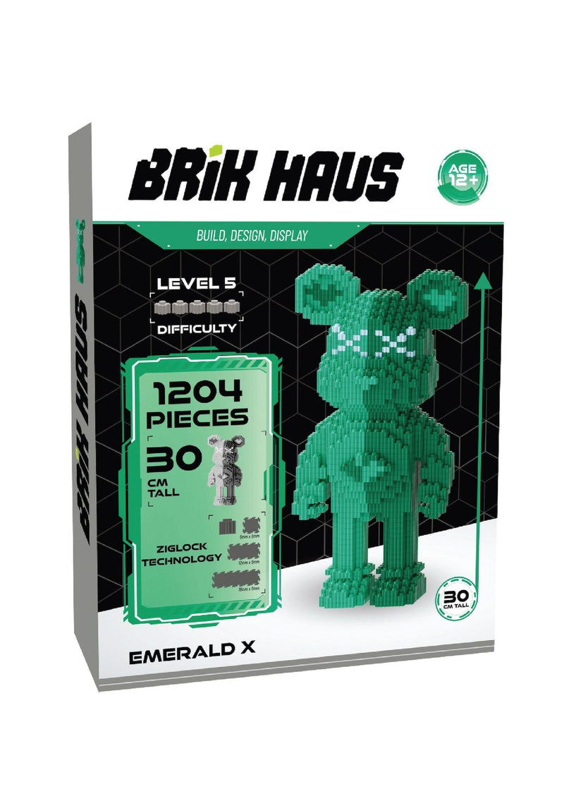 Brik Haus Green Bear Construction Set, Small O1185