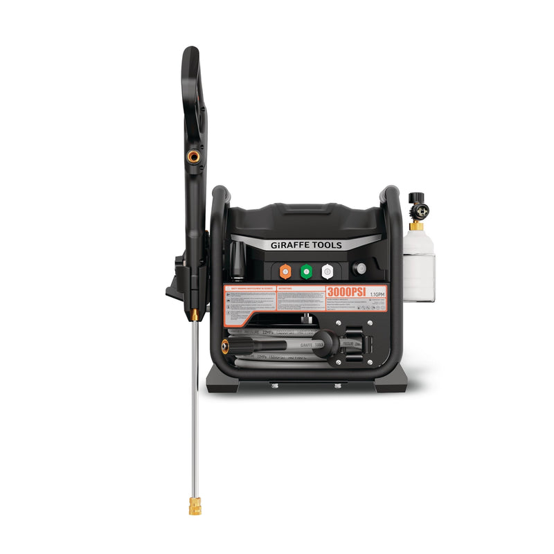 Brushless Electrical Pressure Washer 3000 PSI, with 50 ft retractable hose C3278