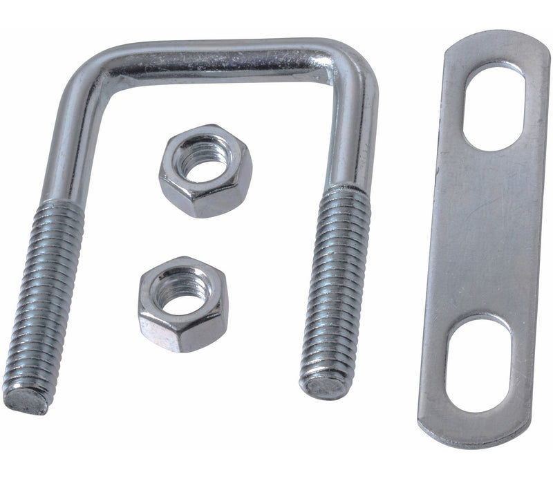 Square U Bolt, Carbon Steel, Zinc-Plated, 3 x 2-in E2927