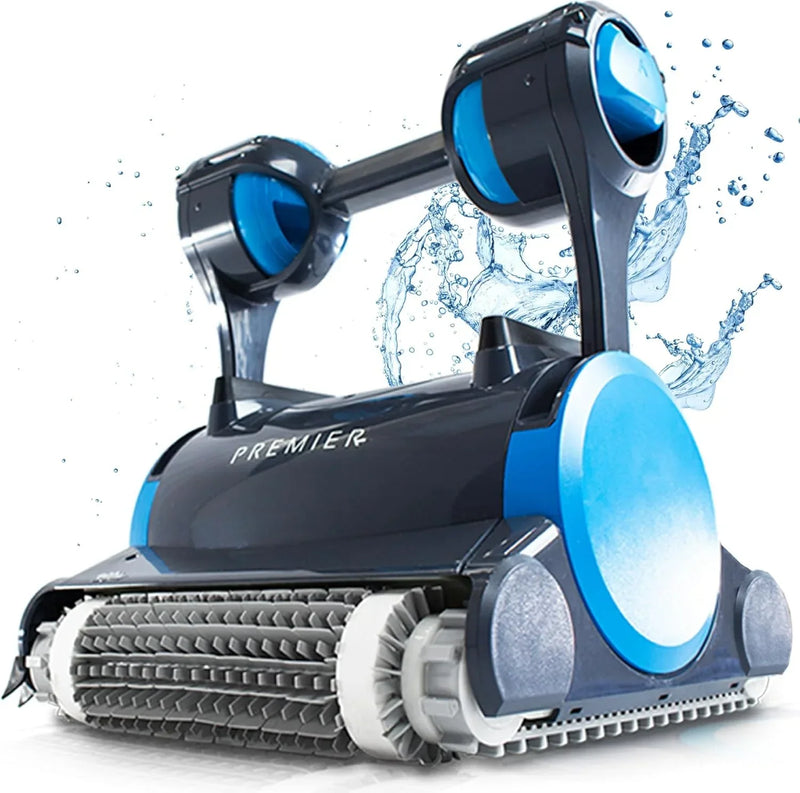 Dolphin Premier Robotic Pool Cleaner (2025 Model) with Multimedia, Oversized Leaf Bag, Standard & Ultrafine Filters, Weekly Timer, Waterline Cleaning & More 锟斤拷 for In-ground Swimming Pools up to 50ft P1055