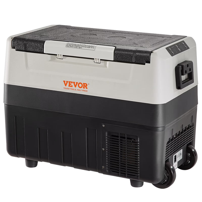 VEVOR Car Refrigerator 48Qt, Dual Zone Car Fridge Freezer12/24V DC 110-240V AC Electric Compressor Cooler for Truck Vehicle RV S9196