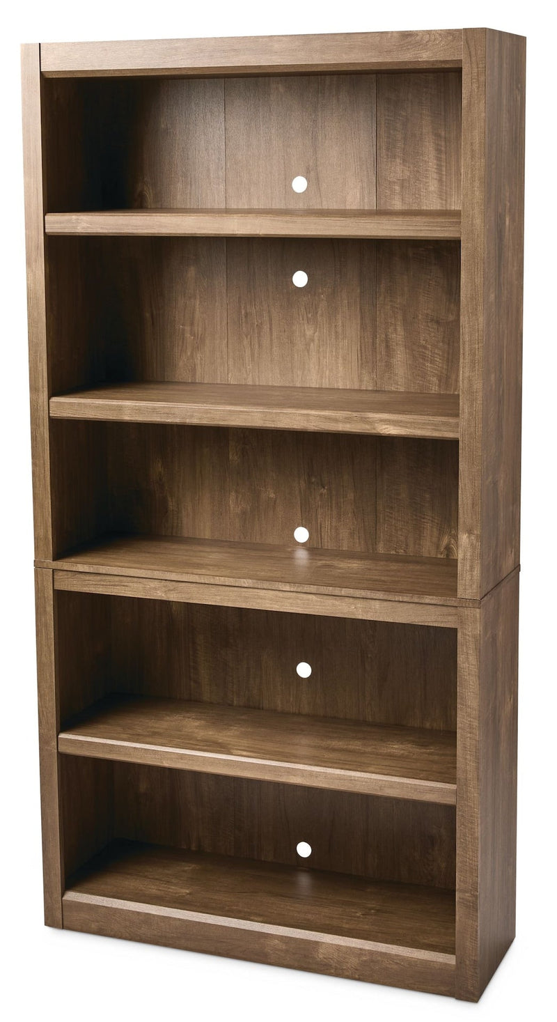 Adjustable 5-Shelf Bookcase/Bookshelf, Oak K6085