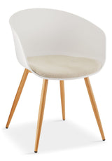 Andie Elegant & Modern Dining Chair, White