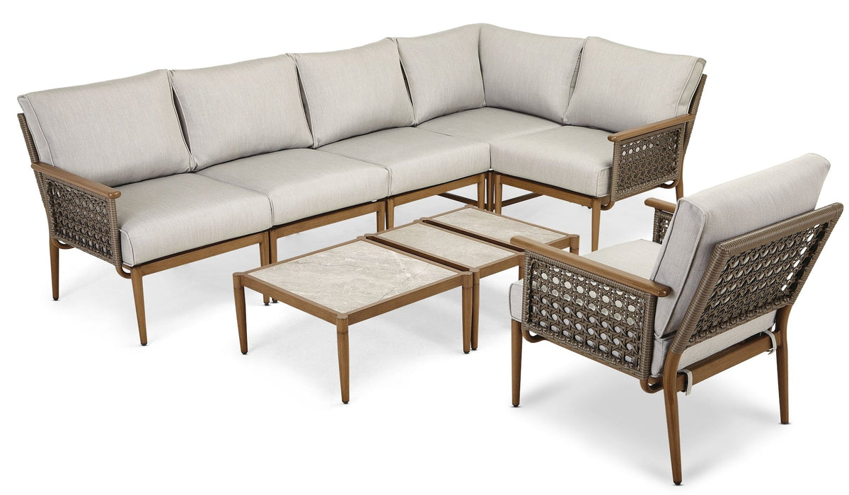 Baffin All-Weather Wicker Outdoor/Patio Conversation Set with Custom Fit Cover