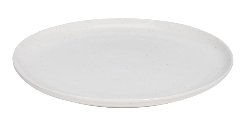 Bettina Glossy Stoneware Salad Plate, 1-pc, White Speckle X5333