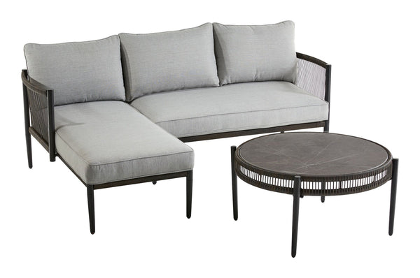Brooks Outdoor Patio Sectional Set, 3-pc, Water/Stain/Fade-Resistant Cushions S7468