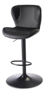 Burnaby Gas-Lift Bar Stool, Black