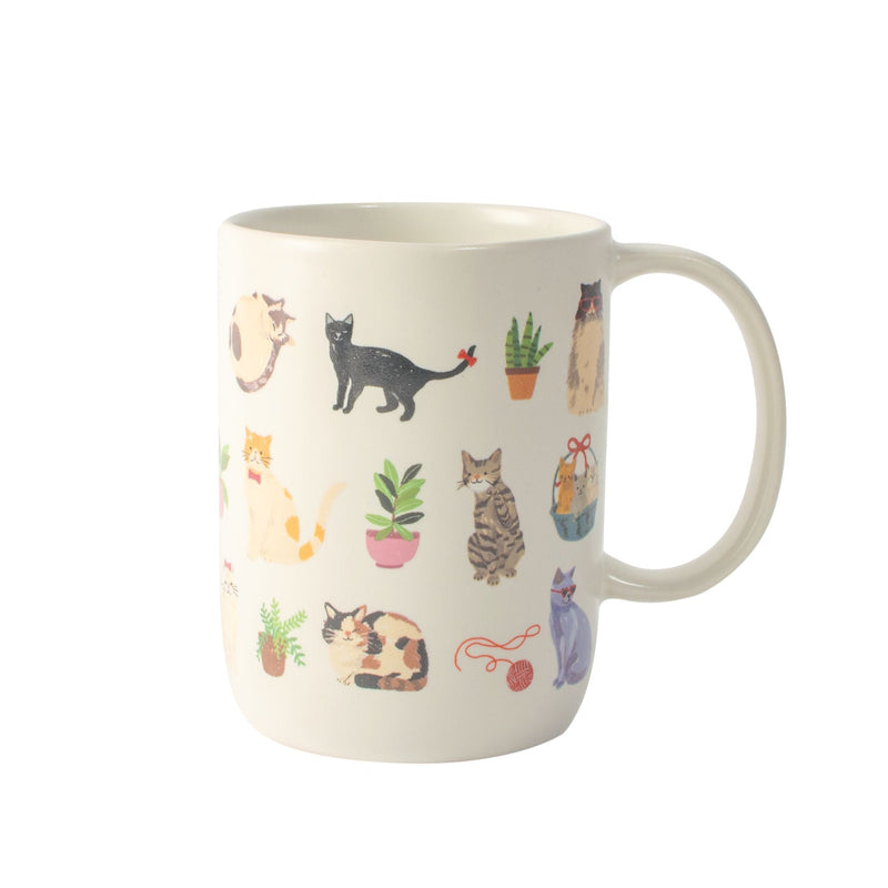 Cat Stoneware Mug, 16-oz N2855