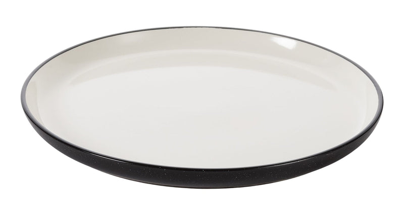 Catalone Dinner Plate, 1-pc, Black/White V6858