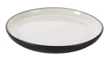 Catalone Side Kitchen/Dinner Plate, 1-pc, Black/White