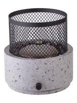 Cinder Round Outdoor Tabletop Gas Fire Pit, 11,000 BTU