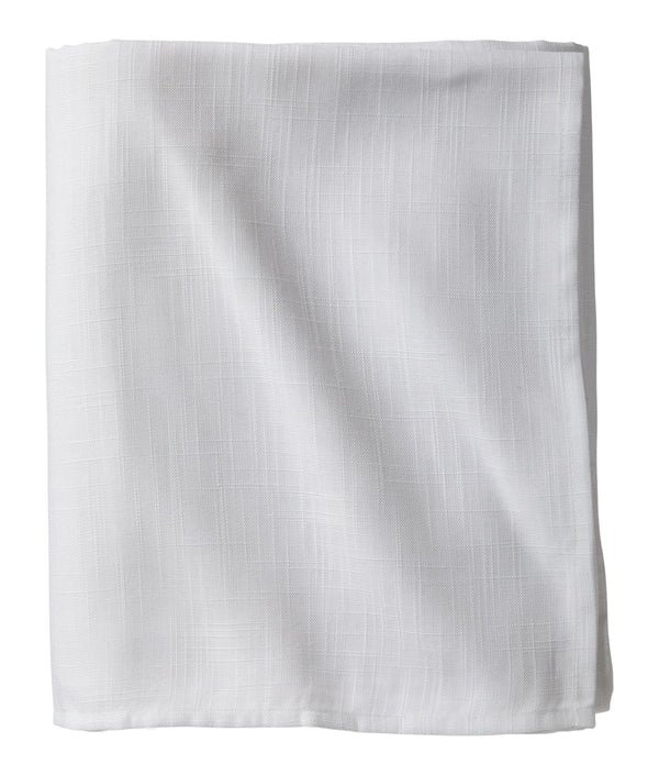 Essential Oatmeal Table Cloth, White, 60-in Width Y1666