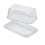 Glass Butter Dish, 1-lb Butter Capacity, With Lid, Dishwasher Safe
