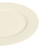 Highbury Ribbed New Bone Dinnerware Set, Serves 4, 12-pc, White