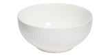Highbury Ribbed New Bone Low Bowl, 1-pc, White