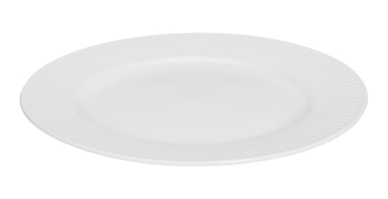 Highbury Ribbed New Bone Salad Plate, 1-pc, White E3433